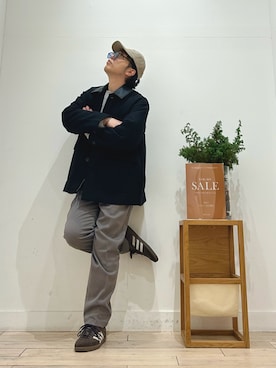 「アイテム（カバーオール）」を使った、パックマン《そして伝説へ》さん（メンズ・170cm）の冬コーディネート