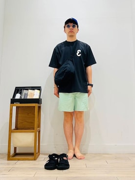 「キャンプ」｜パックマンIIIさん（メンズ・170cm）の夏コーディネート