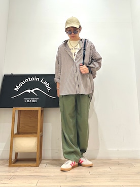 「URBAN RESEARCH DOORS（アーバンリサーチドアーズ）のアイテム（キャップ）」を使った、パックマンIIIさん（メンズ・170cm）の夏コーディネート