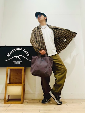 「アイテム（キャップ）」を使った、パックマンIIIさん（メンズ・170cm）の夏コーディネート