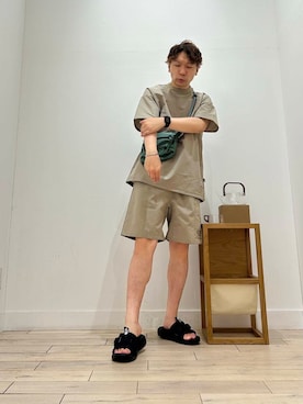 「MARMOT（マーモット）のアイテム」を使った、パックマンさん（メンズ・170cm）の夏コーディネート
