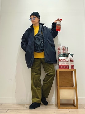 「アイテム（モッズコート）」を使った、パックマン《そして伝説へ》さん（メンズ・170cm）の秋コーディネート