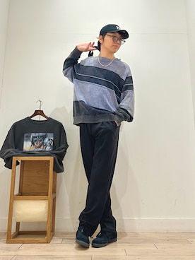 「アイテム（スウェット）」を使った、パック4さん（メンズ・170cm）の秋コーディネート