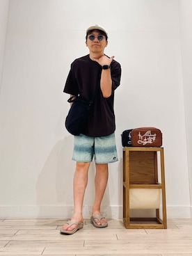 「NEW BALANCE（ニューバランス）のアイテム」を使った、パックマンIIIさん（メンズ・170cm）の夏コーディネート