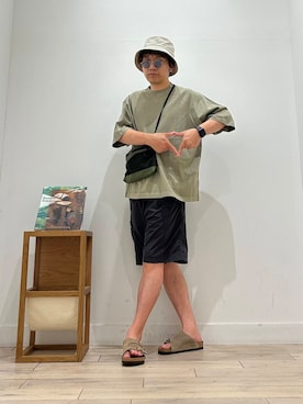 「キャンプ」｜パックマンIIIさん（メンズ・170cm）の夏コーディネート