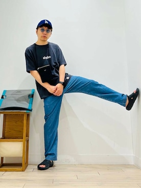 「MERRELL（メレル）のアイテム」を使った、パックマンIIIさん（メンズ・170cm）の夏コーディネート