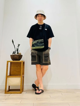 「キャンプ」｜パックマンIIIさん（メンズ・170cm）の夏コーディネート