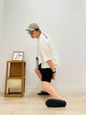 「アイテム（メガネ）」を使った、パックマンIIIさん（メンズ・170cm）の夏コーディネート