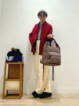 「アイテム（バックパック/リュック）」を使った、パックマンIIIさん（メンズ・170cm）の秋コーディネート