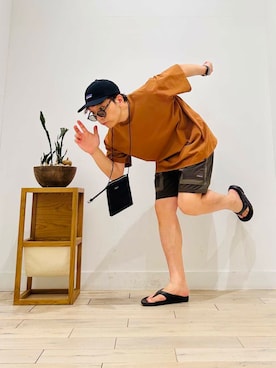 「キャンプ」｜パックマンIIIさん（メンズ・170cm）の夏コーディネート