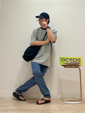 「Champion（チャンピオン）のアイテム」を使った、パックマンIIIさん（メンズ・170cm）の夏コーディネート
