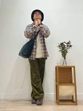 「アイテム（メガネ）」を使った、パック4さん（メンズ・170cm）の秋コーディネート