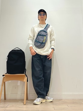 「アイテム（バックパック/リュック）」を使った、パック4さん（メンズ・170cm）の秋コーディネート
