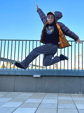 パックマン《そして伝説へ》さん（メンズ・170cm）の冬コーディネート