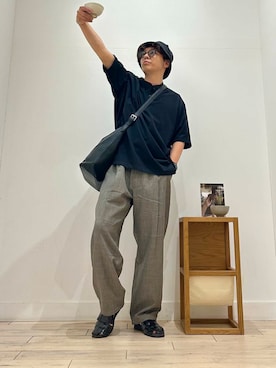 「アイテム（ショルダーバッグ）」を使った、パックマンIIIさん（メンズ・170cm）の夏コーディネート