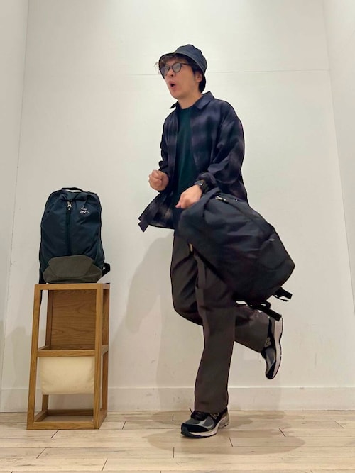 オンブレーチェックシャツ