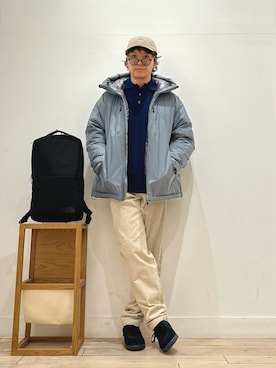 「URBAN RESEARCH DOORS（アーバンリサーチドアーズ）のSnow Peak Apparel　Corduroy Cap（キャップ）」を使った、パックマン《そして伝説へ》さん（メンズ・170cm）の秋コーディネート