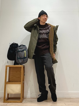 「アイテム（テーラードジャケット）」を使った、パック4さん（メンズ・170cm）の秋コーディネート