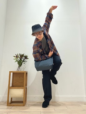 「アイテム（メガネ）」を使った、パック4さん（メンズ・170cm）の秋コーディネート