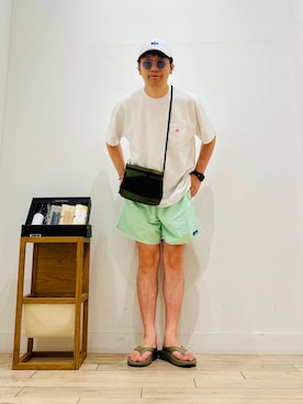 「URBAN RESEARCH（アーバンリサーチ）のアイテム（帽子）」を使った、パックマンIIIさん（メンズ・170cm）の夏コーディネート