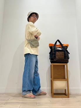 「OOFOS（ウーフォス）のアイテム」を使った、君と洋服を繋ぐ者パックマンさん（メンズ・170cm）の夏コーディネート