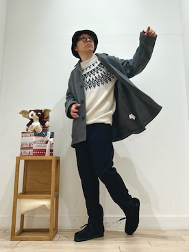 「30代40代ファッション」｜「アイテム（雑貨/ホビー）」を使った、パックマン《そして伝説へ》さん（メンズ・170cm）の冬コーディネート
