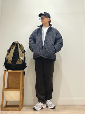 「アイテム（バックパック/リュック）」を使った、パック4さん（メンズ・170cm）の秋コーディネート