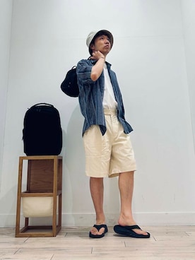「Aer（エアー）のアイテム」を使った、パックマン《そして伝説へ》さん（メンズ・170cm）の夏コーディネート