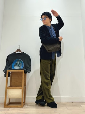 「アイテム（カーディガン/ボレロ）」を使った、パック4さん（メンズ・170cm）の秋コーディネート