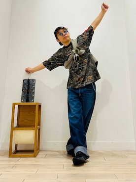 「Lee（リー）のアイテム」を使った、君と洋服を繋ぐ者パックマンさん（メンズ・170cm）の夏コーディネート
