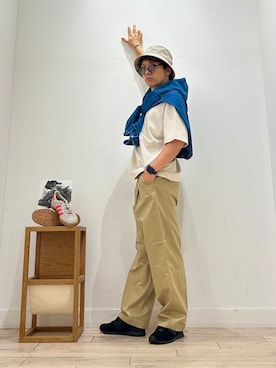 「LACOSTE（ラコステ）のアイテム（Tシャツ/カットソー）」を使った、君と洋服を繋ぐ者パックマンさん（メンズ・170cm）の夏コーディネート