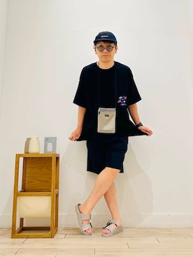 「URBAN RESEARCH（アーバンリサーチ）のアイテム（パンツ）」を使った、パックマンIIIさん（メンズ・170cm）の夏コーディネート