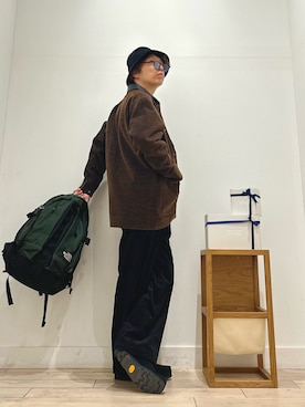 「アイテム（バックパック/リュック）」を使った、パック4さん（メンズ・170cm）の秋コーディネート