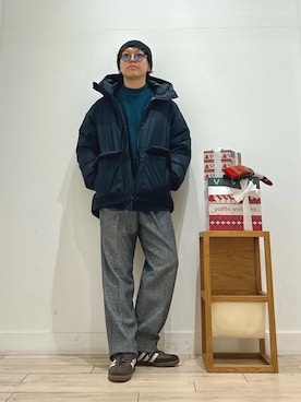 「アイテム（アンダーウェア）」を使った、パックマン《そして伝説へ》さん（メンズ・170cm）の秋コーディネート