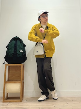 「アイテム（バックパック/リュック）」を使った、パック4さん（メンズ・170cm）の秋コーディネート