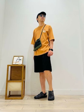 「アイテム（メガネ）」を使った、パックマンIIIさん（メンズ・170cm）の夏コーディネート