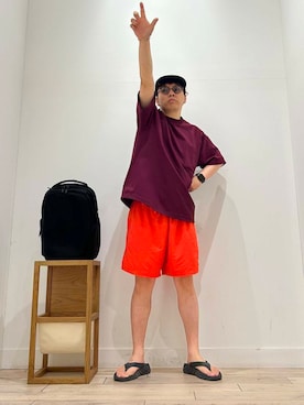 「HOKA（ホカ）のアイテム」を使った、パックマンIIIさん（メンズ・170cm）の夏コーディネート