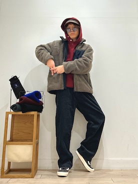 「アイテム（マフラー）」を使った、パック4さん（メンズ・170cm）の秋コーディネート