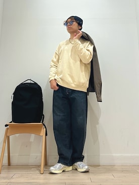 「アイテム（バックパック/リュック）」を使った、パック4さん（メンズ・170cm）の秋コーディネート