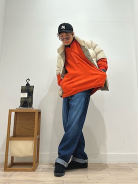 「アイテム（マフラー）」を使った、パック4さん（メンズ・170cm）の秋コーディネート