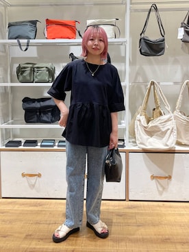 「アイテム（サンダル）」を使った、ミカミさん（レディース・153cm・30代）の夏コーディネート