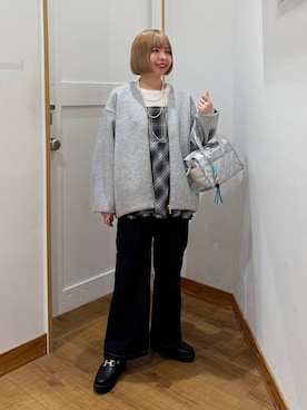 「GLOBAL WORK（グローバルワーク）のアイテム（アクセサリー）」を使った、ミカミさん（レディース・153cm）の春コーディネート