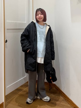 「アイテム（ブルゾン）」を使った、ミカミさん（レディース・153cm・30代）の秋コーディネート