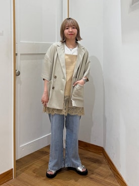 ミカミさん(レディース・153cm)の春コーディネート