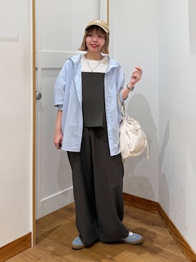 「GLOBAL WORK（グローバルワーク）のアイテム（ワンピース/ドレス）」を使った、ミカミさん（レディース・153cm）の春コーディネート