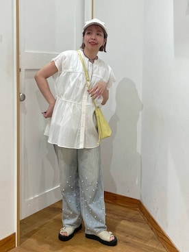 「アイテム（パンツ）」を使った、ミカミさん（レディース・153cm・30代）の夏コーディネート