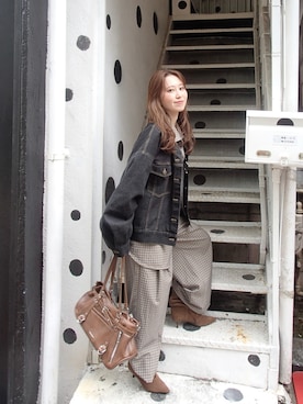 「RAY CASSIN（レイカズン）のアイテム（ジャケット/アウター）」を使った、urinchiisさん（レディース・156cm）の春コーディネート