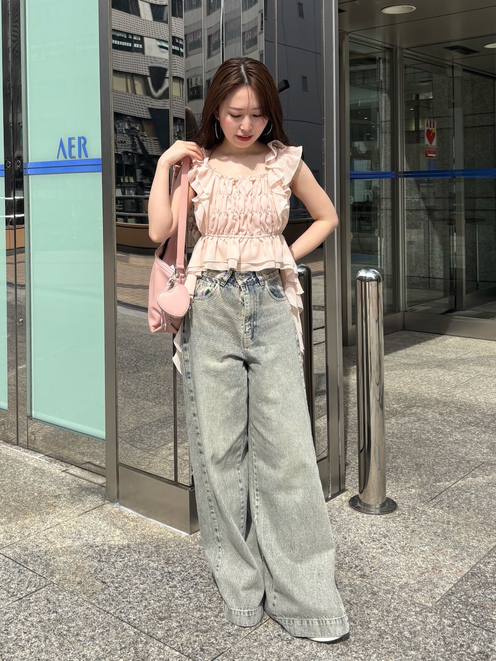 CHICO ルーズワイドデニム Chico（チコ）の「【5色展開】ルーズワイドデニム（デニムパンツ