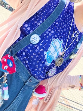 「アイテム（パーカー）」を使った、umihotarusさん（メンズ・170cm）の夏コーディネート