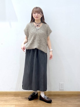 「アイテム（ベスト）」を使った、Hikaruさん（レディース・154cm）の秋コーディネート